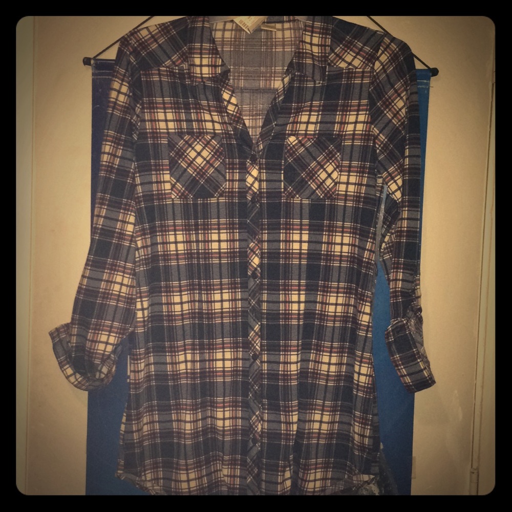 Plaid Button down dress